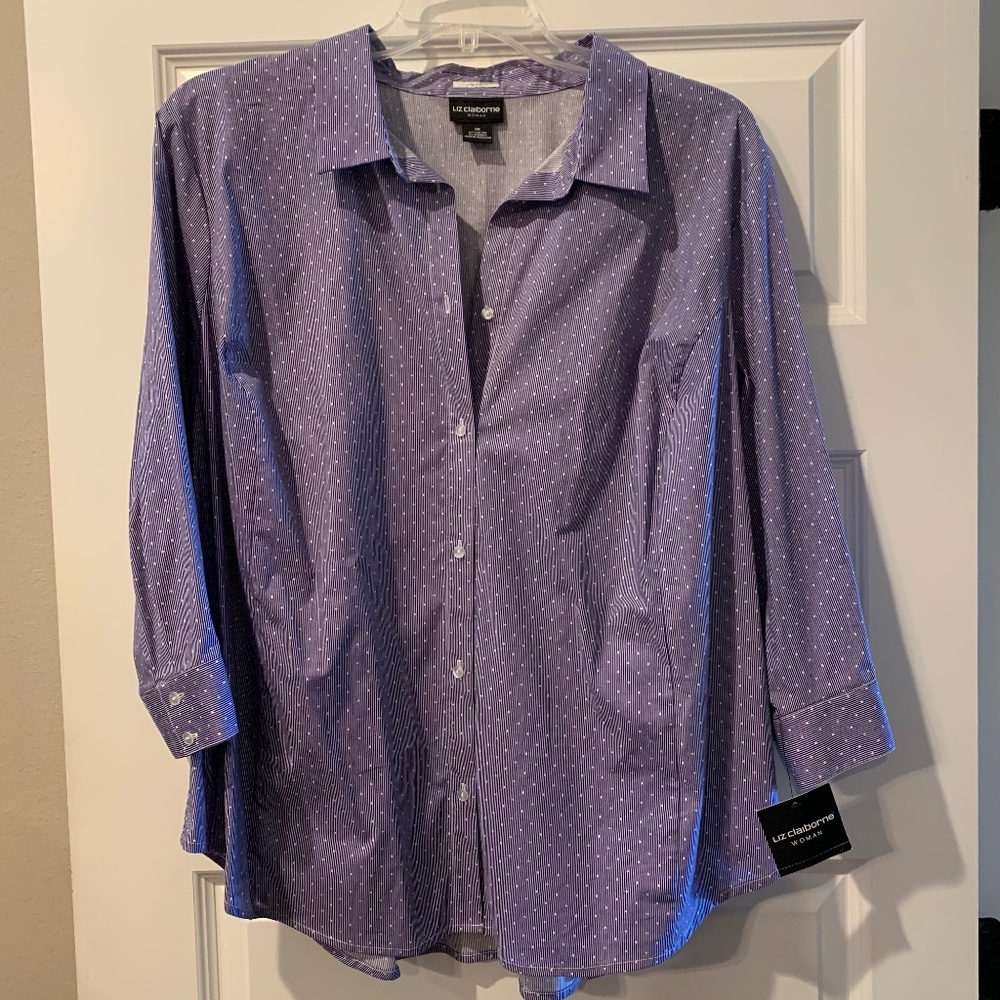 Women's Size 3X Button Down Blouse